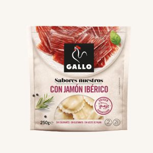 Gallo Fresh egg pasta tortellini filled with Ibérico ham (jamón), from Barcelona, 250 gr A