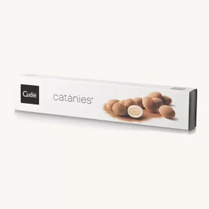 Cudié Catànies : Catanias (caramelized almonds coated with praline), Original, from Barcelona, box 250g