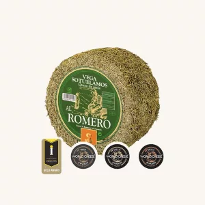 Vega Sotuelamos Aged sheep's cheese with rosemary (al romero), mini wheel 1kg