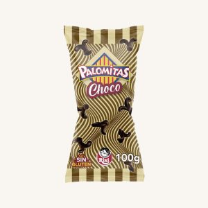 Risi Palomitas Choco, popcorn baked and covered in chocolate, from Madrid, bag 100g